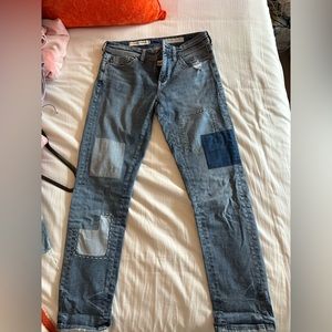 Pilcro Patchwork Jeans